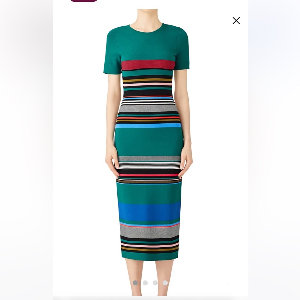 Diane von Furstenberg stripe bodycon dress